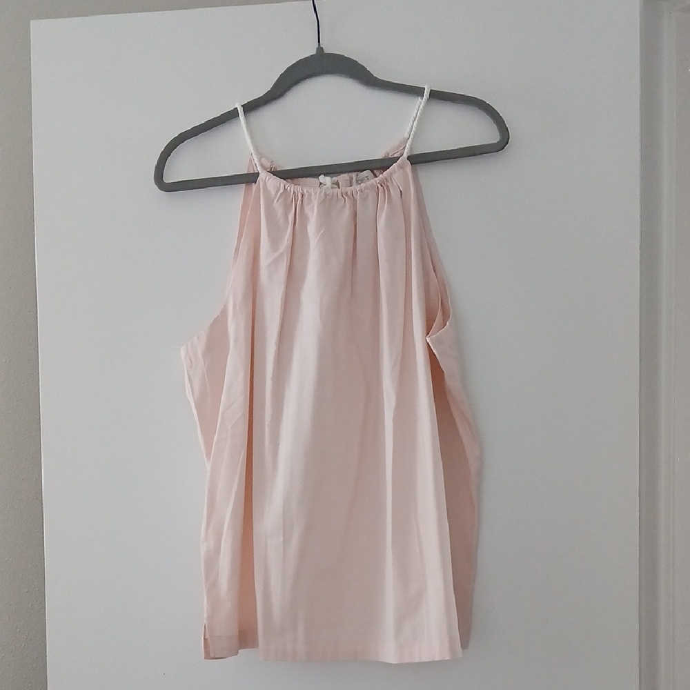 LOFT Light Pink Halter Top Size Xl Nwt